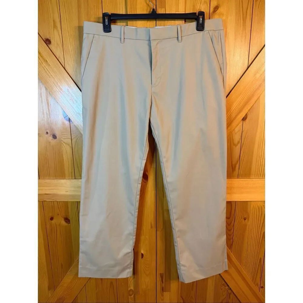 Gap Khakis Tailored Men’s Straight Fit Sz 38X30 Flat Front Pants nwt (6648)
